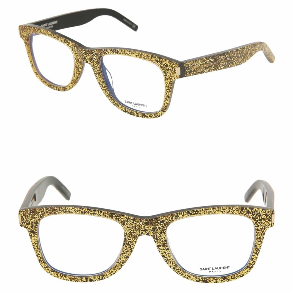 NWT- SAINT LAURENT GLITTERY OPTICAL GLASSES